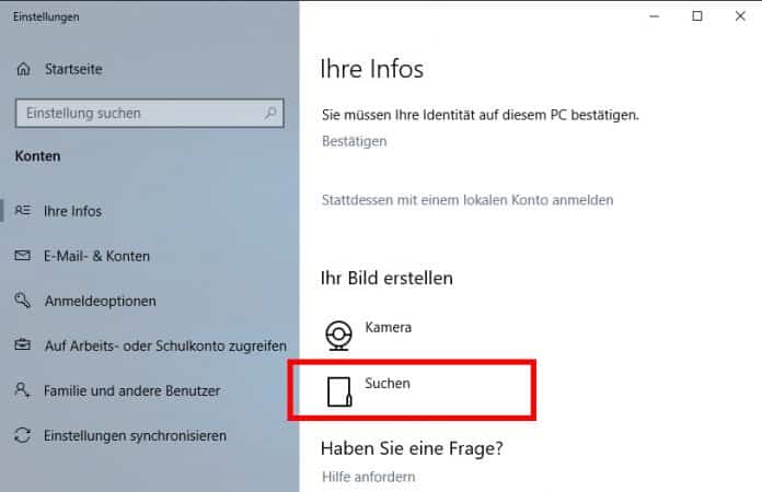 Profilbild ändern Bei Windows 10 - Www.itnator.net